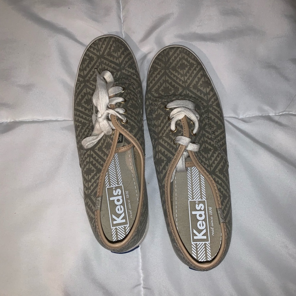 Army Green Tribal Print Keds